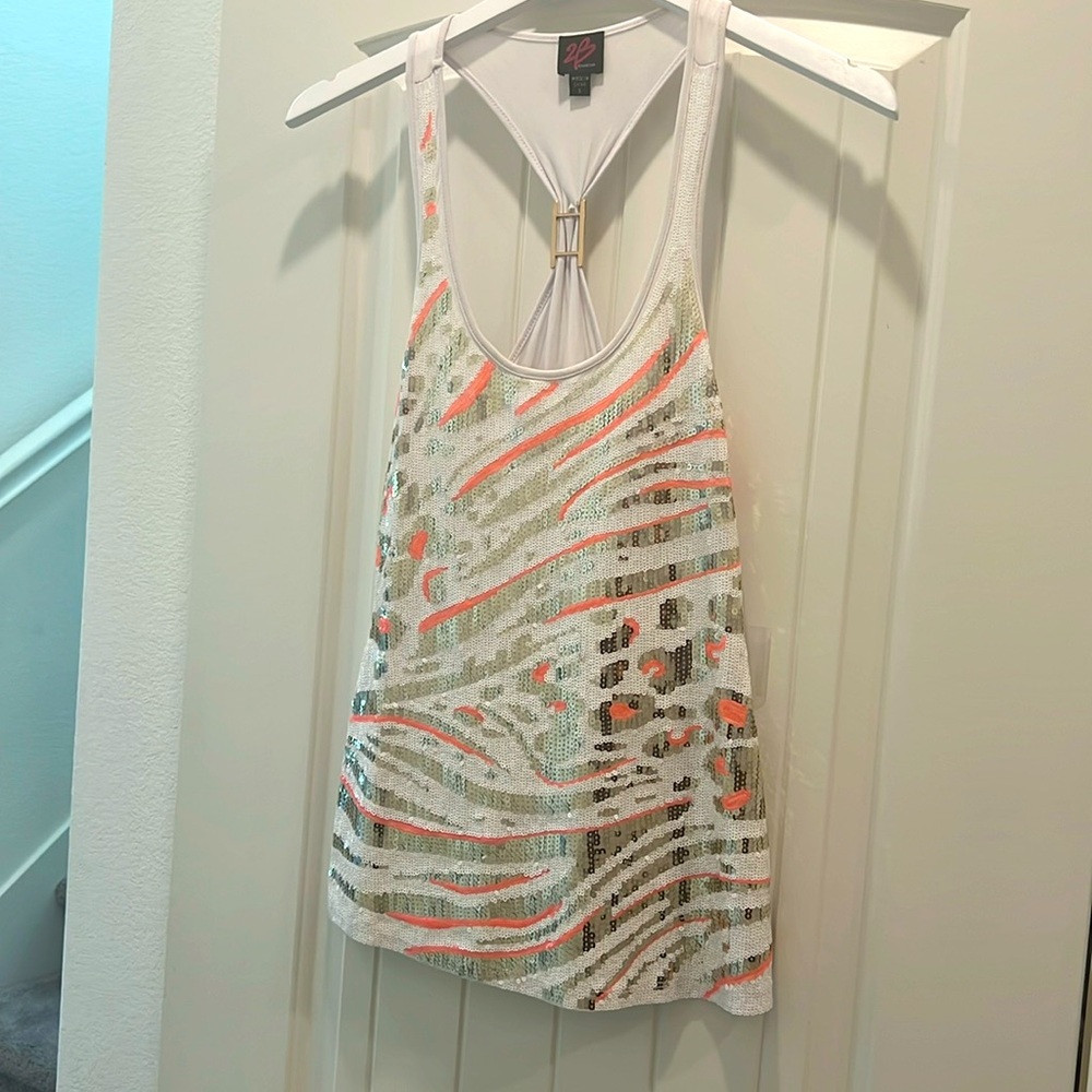 White sequence top from 2B Babe